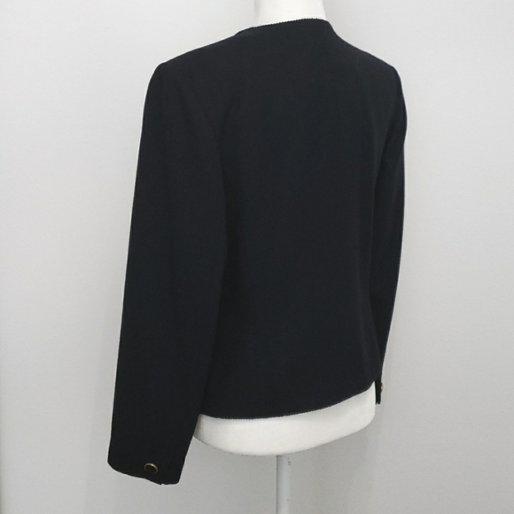 PENDLETON WOOLEN MILLS 100% WOOL BLAZER WITH VELVET COLLAR, WOMEN'S: 14P, $65 - Picture 5 of 11